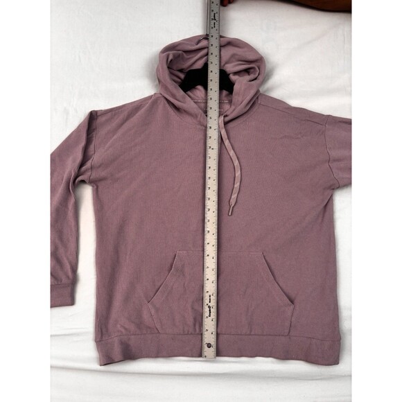 Marc New York Women’s Large Hoodie Mauve Pink Pullover Sweatshirt Kangaroo Pocke - Picture 4 of 9